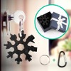 Snowflake Multitool, Snowflake Multifunctional Tool, 18-in-1 Multifunctional Snowflake Tool, Portable