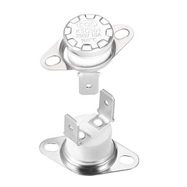 uxcell KSD301 Thermostat 160°C/320°F 10A Normally Closed N.C Adjust Snap Disc Temperature Switch 2pcs