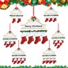Christmas Decoration Socks Pendant, Family Groups DIY Name Blessing Hanging