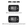 Taikemeti Tach Hour Meter, Can Retain Historical Data, Waterproof Function,