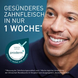 Panasonic Series 800 Ultraschall-Munddusche EW-DJ86-K503, Munddusche für Zähne, 200 ml, 1 Ultraschall- & 1 kieferorthopädische Düse, 5 Wasserdruckstufen, Reisezubehör, USB-C-Ladung, Schwarz