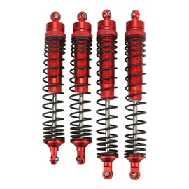 RC Front Rear Shock Absorber Aluminum Alloy Adjustable Assembled Spring Damper for Axis RBX10 Ryft 4WD 1/10 RC Car Red