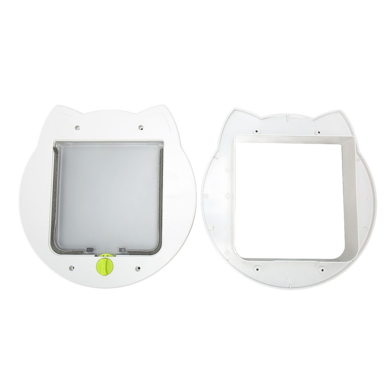 Pet Flap Door 4 Way Locking Noiseless Weather Resistant Cat