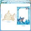 Xvvti 12PCS Shark Party Favors - DIY Shark Wood Painting