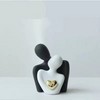 1pc Romantic Couple Statue for Home Decor – Ceramic Embrace