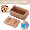 LEADER JOY Montessori Math Materials Numeral Cards for Preschool Early