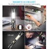 iToncs LED Rechargeable, Super Bright Magnetic Flashlight with COB Work