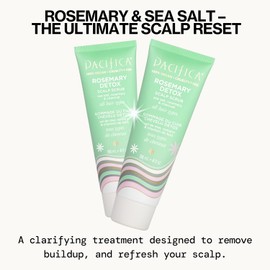 Pacifica - exfoliante para piel cabelludo desintoxicante para romero, 4 onzas líquidas