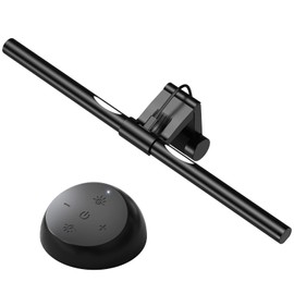 Coolait Computer Monitor Light,Screen Monitor Light Bar with Backlight for Eye Caring,E-Reading LED Task Lamp with Color/Dimming Adjustment,Remote Control,No Screen Glare Space Saving Home Office Lamp