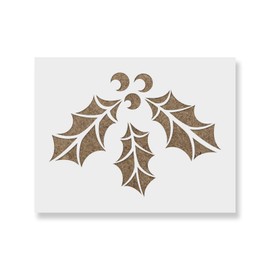 Holly Leaf Stencil Template - Reusable Stencils for Painting in Small & Large Sizes