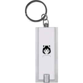 Azeeda 'Cat Girl' Keyring LED Torch (KT00039457)