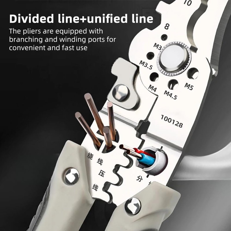 SQHY Multifunctional Wire Stripper Crimper Cable Cutter Pliers Wire Stripping
