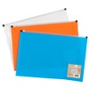 eco-eco A5 50% Recycled Orange Zip Expanding File Folder -
