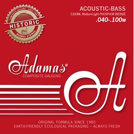 Adamas Med-Light 5300 ml Acoustic Bass Strings Phosphor Bronze Set of 4