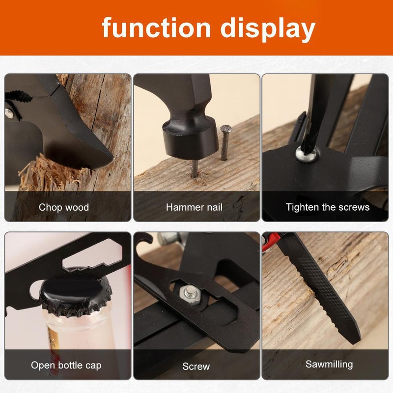 Portable Multi Tool Folding Multi Purpose Axes Stainless Survival Tools