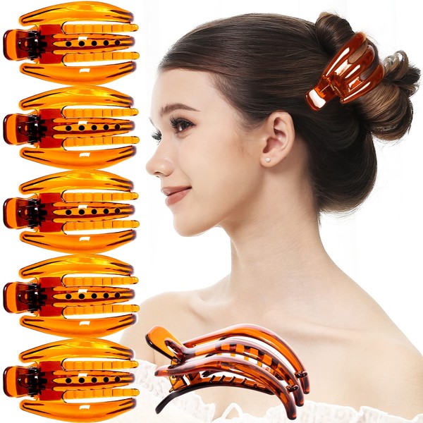 RC ROCHE Pack of 6 Side Hair Clips with Comb,