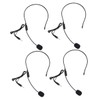 FRCOLOR 4PCS Head Mounted Microphone with Voice Amplifier Wired Earhook