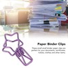 100pcs Star Binder Clips Cute Cartoon Hollow Strong Clamping Force