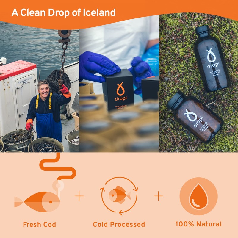 Dropi Clean Icelandic Fish Oil - 170ml (Fennel)