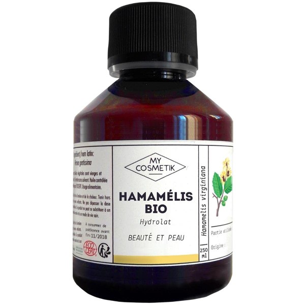 Hydrolate Hamamelis Organic Cosmetics MY COSMETIK 250 ml + Dosing Pump