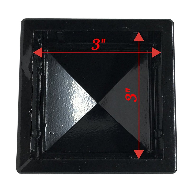3" x 3" Aluminium Ball Top Post Cap for Metal