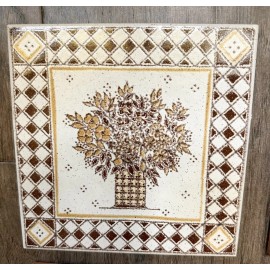 Set Of 4 Vintage Italian Ceramic Piemme Tiles / Trivets 6”
