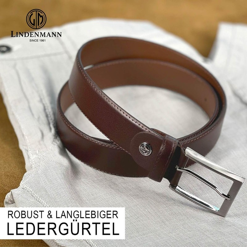 Linden Man Leather Belt Mens Belt Men Genuine Cow Leather