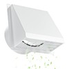 Hon&Guan Dryer Vent Cover Outside with Removable Mesh, Wall Mount