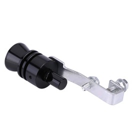Car Turbo Sound Exhaust Whistle Muffler Auto Blow‑off Valve Simulator S, M, L (Optional)(L-black)