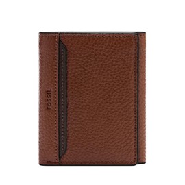 Fossil Men's Huntington Tri-Fold Wallet, brown