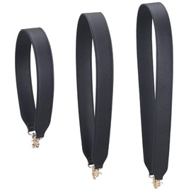 60 cm Short Bag Strap, Women's PU Leather Carry Strap, Bag Handle with Carabiner Hook, Bag Handle, Shoulder Strap, Replacement Purse Strap for Bags, Handbags - Black