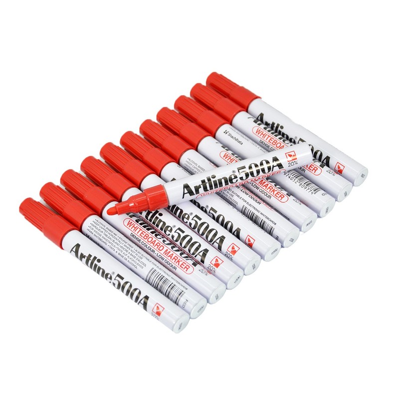 Artline Ek500 High Performance Whiteboard Marker - Red