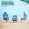 SUNNYFEEL Oversized Tall Folding Beach Chair Lightweight, 17" Portable Sand