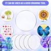 60 Pieces Transparent Acrylic Circle Discs Thick Round Acrylic Sheets