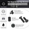 PATIKIL M10 x 40 mm Flat Head Socket Cap Screws,