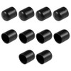 sourcing map 10pcs Rubber End Caps 18mm ID Vinyl Round