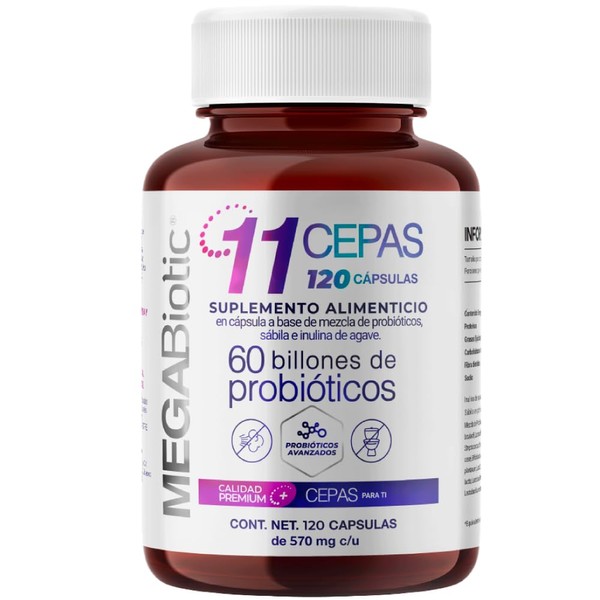 Probiticos 60 Billones y 11 Cepas e Inulina de Agave