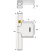 ABUS FTS206 W AL0145 37398 Keyed-Alike Window Lock, White