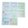 Wooden Lacing Threading Toys Clear Patterns Educational Wood Threading Panel