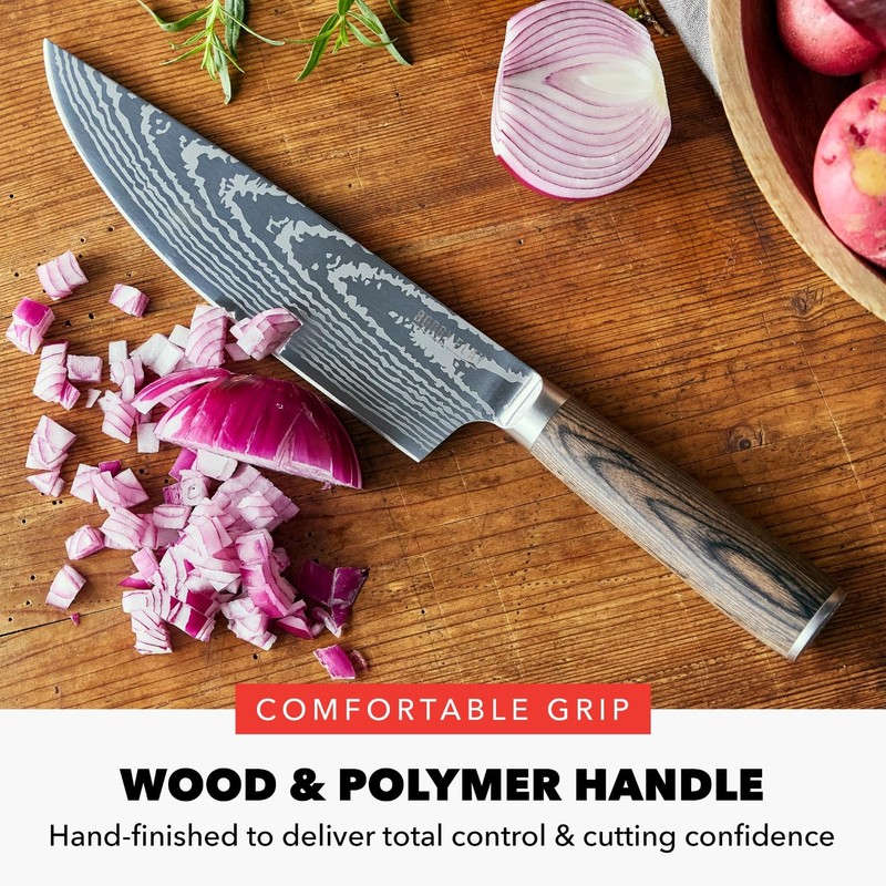GreenPan x Bobby Flay 8" Chef's Knife with Sheath, Premium