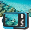 Waterproof Digital Camera 1080P 30MP 16X 10FT Underwater Camera for