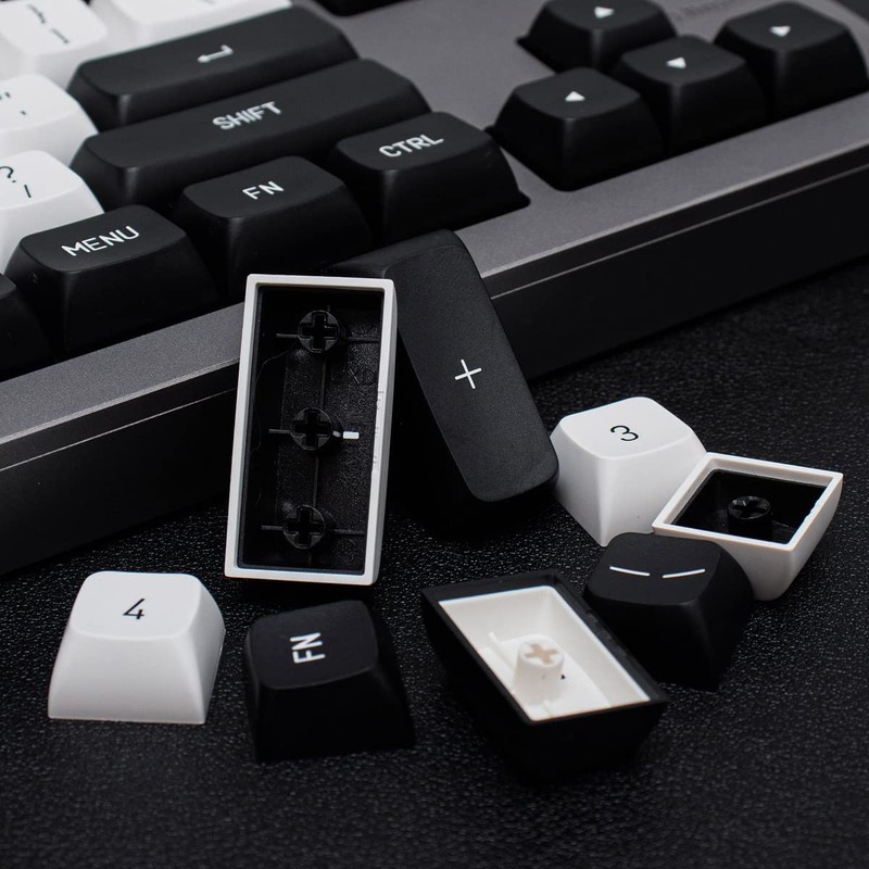 Black and White Key Cap Set 150 Keys MSA Profile