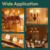 ALAMPEVER LED Chandelier Light Bulbs 40 Watt, Dimmable CA11 Candelabra