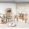 Goozii Kitchen Cabinet Organizer Shelf Set of 4, Large Stackable