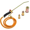 VOY Propane Torch 3 Nozzle Set Weed Burner with 5-Foot