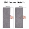 Flax linen like 240 GSM heavy shower curtain for bathroom