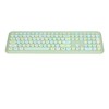 Keyboard Mouse Combo 2.4G Retro Multi Color Mute Cover Wireless