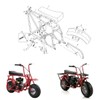 YOXUFA Mini Bike Seat Compatible with Coleman CT200U Baja Doodlebug