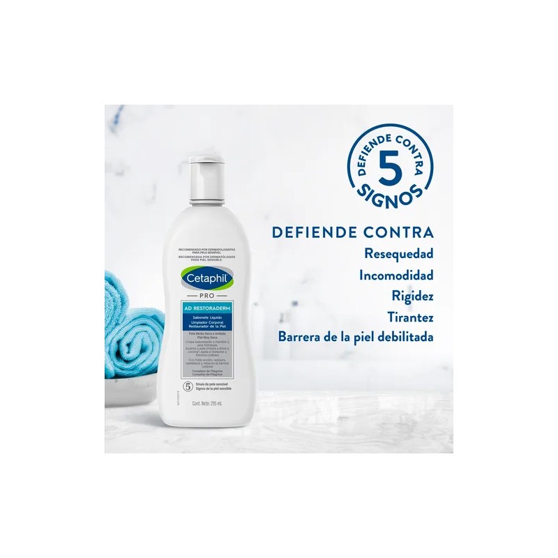 Limpiador Corporal Cetaphil Pro Restaurador De La Piel 295ml