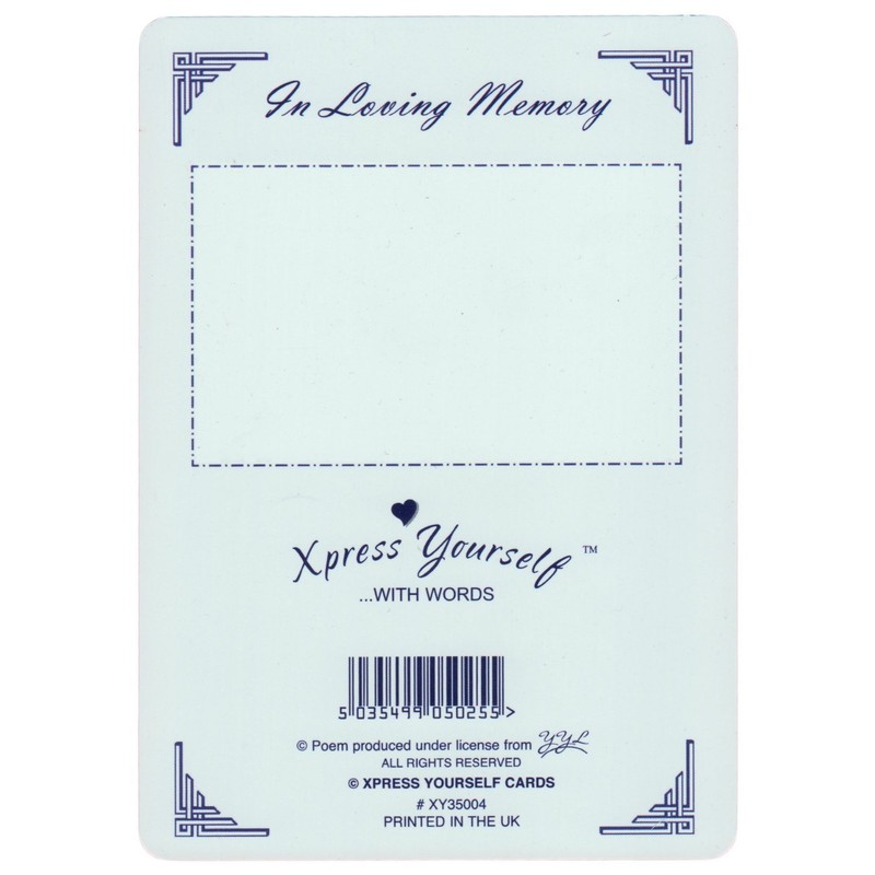 Xpress Yourself Loving Memory Graveside Memorial Card & Holder 5.75